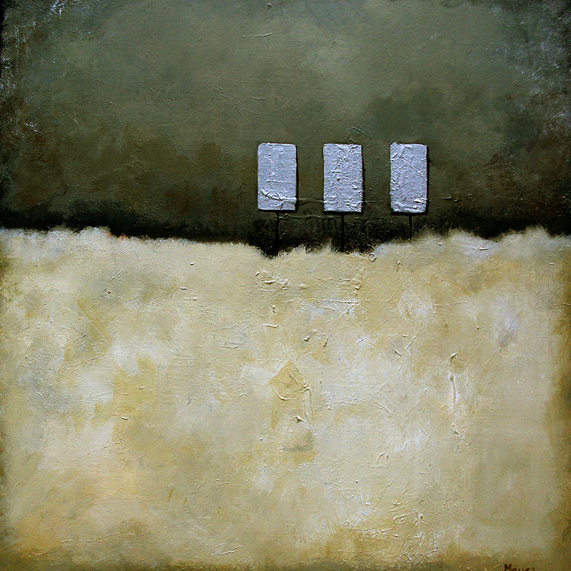 #145 - 20" x 20" acrylic/canvas color field paintings