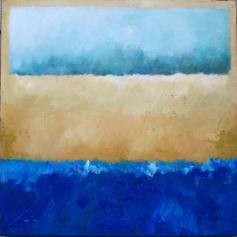 #153 - 20" x 20" acrylic/canvas color field paintings