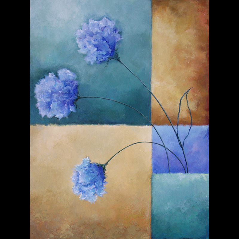 #154 - 40" x 30" acrylic/canvas color field paintings
